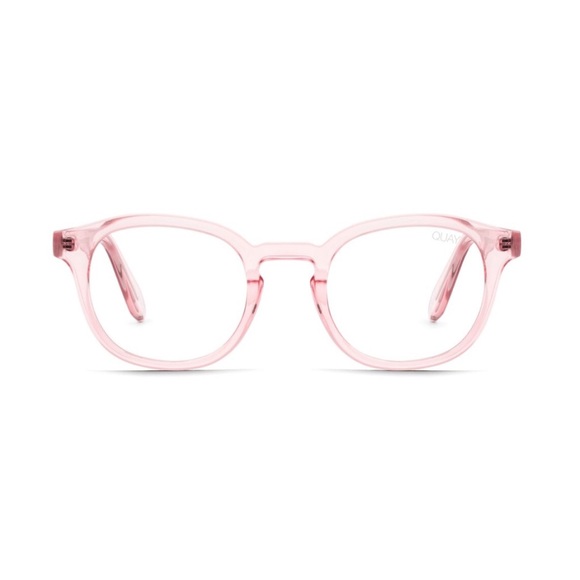 QUAY Walk On Blue Light Glasses Crystal Pink Frame Bluelight Blocking Lens NWT - Picture 2 of 8